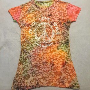 Peace Love Space Tie Dye NASA Shirt